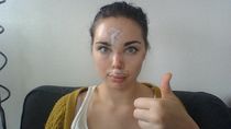 Charity receiving his cum