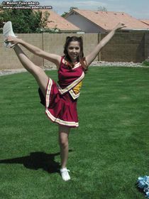 Teen cheerleader Annie in